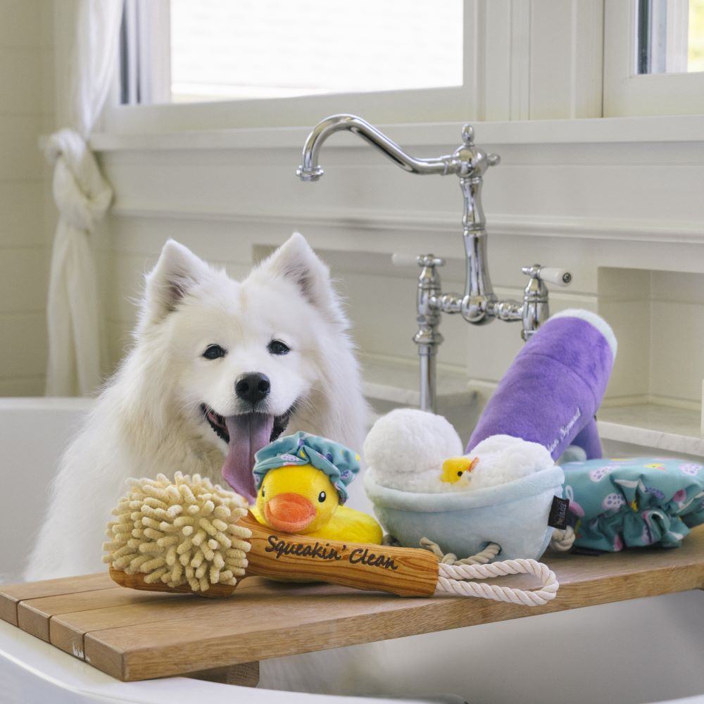 P.L.A.Y. splish splash dog toy collection